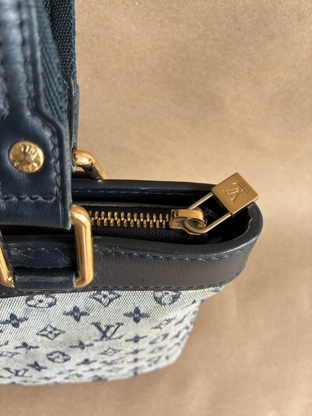 Louis Vuitton Blue Monogram Lin Lucille PM Bag - Picture 4 of 15